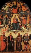 Pietro Perugino Assumption of the Virgin with Four Saints oil painting artist